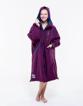 Women's Long Sleeve Pro Change Robe EVO - Mulberry Wine