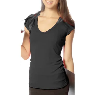 Women's Micropoly Server’s Tees (BLACK) - 3 Brasseurs