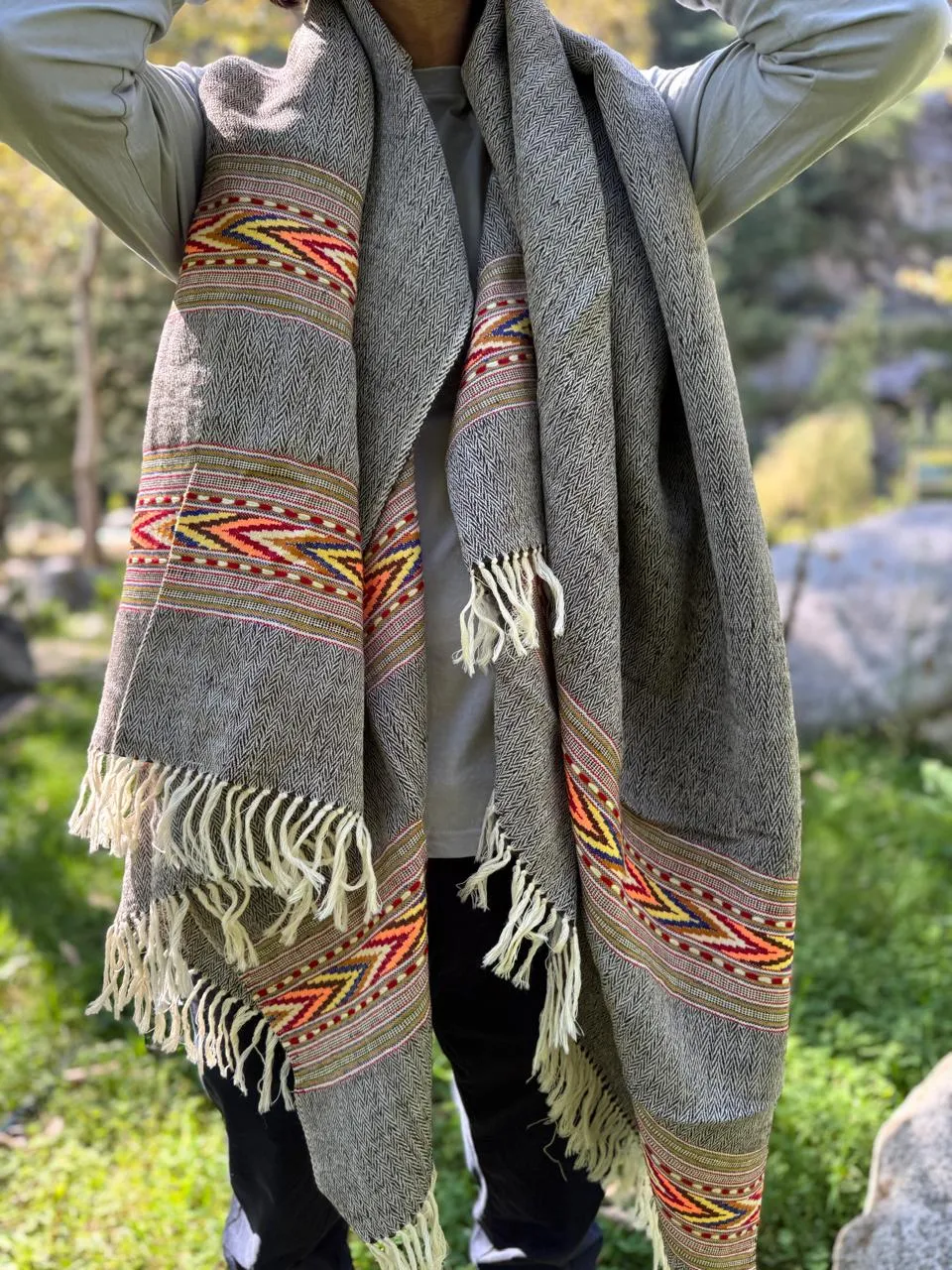 Yak wool scarf