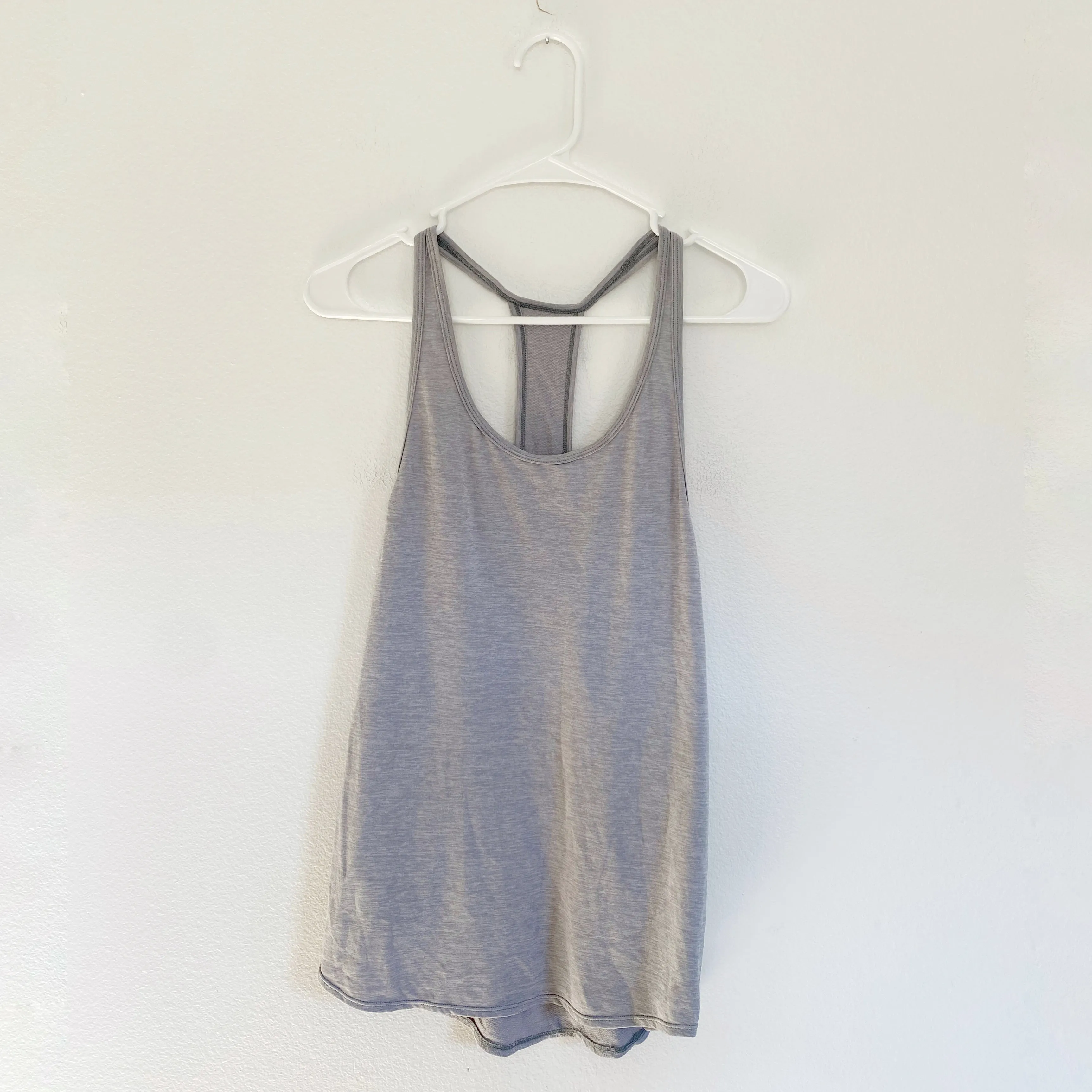 Z by Zella Light Grey Racerback Active Tank Large